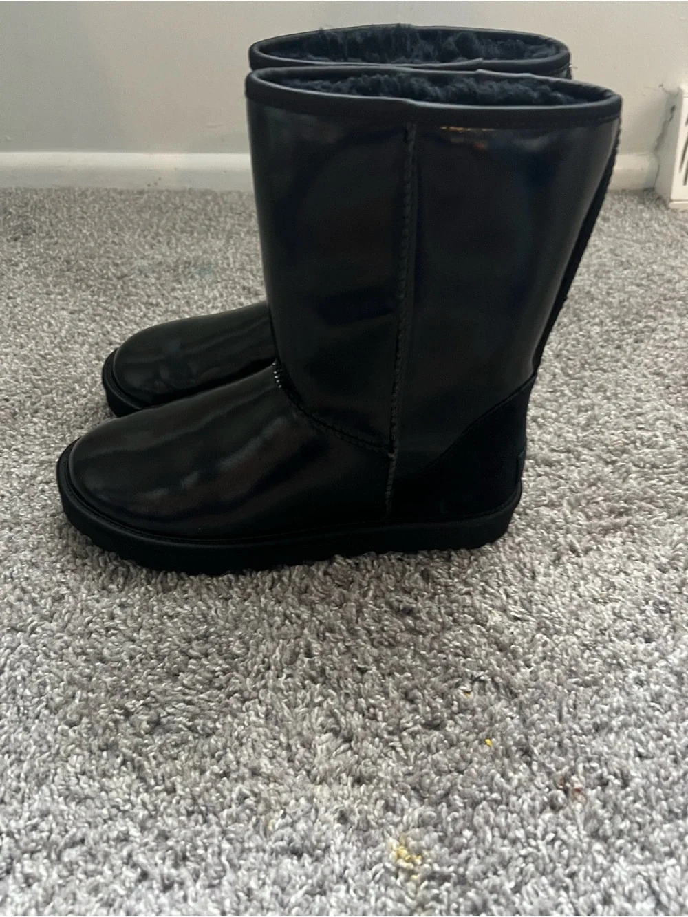 UGG Women's Black Iridescent Short Winter Boots